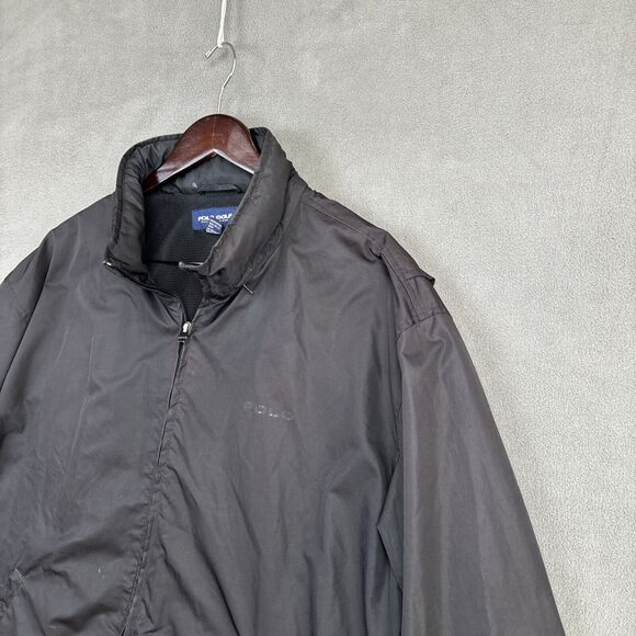 Polo Ralph Lauren Golf Mens Full-Zip Hooded Jacket Coat Black - Size XXL - Picture 4 of 14